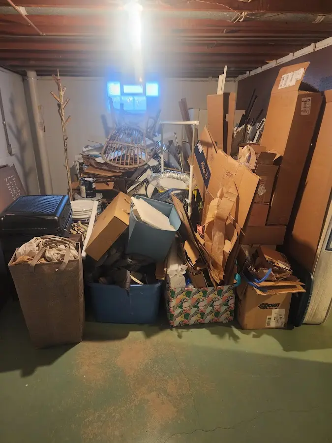 Roll-off dumpster container at job site for Yard Waste Dumpster Rental in Brandermill